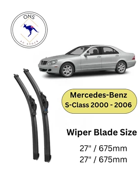 WIPER BLADES FOR Mercedes-Benz S-Class 2000 - 2006 (W220 Facelift) Sedan - image 1 of 4