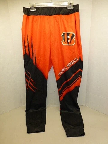 Cincinnati Bengals Polyester Joggers Lounge Pants Pockets Stretch Waist  EUC Cover