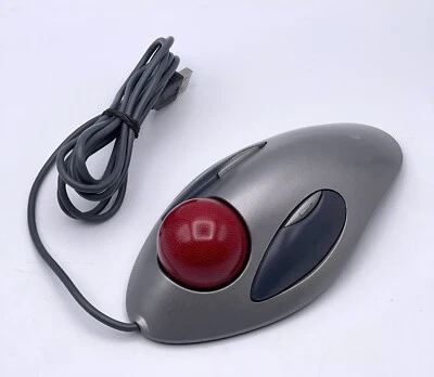 Logitech T-BC21 USB Optical Trackman Marble Mouse Trackball Great Condition - Image 1 of 4