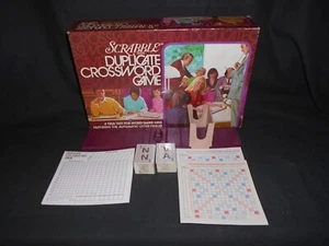 Scrabble Brand 1975 Duplicate Crossword Game ~ A True Test For Word Game Fans - Picture 1 of 7