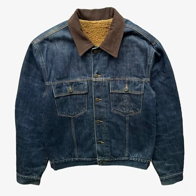 Vintage Y2K Men's Dolce & Gabbana Blue Denim Jacket, Cowboy Western Workwear 90s - Image 1 of 4