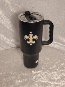New Orleans Saints 40 Oz Tumbler Logo Brands - To Go Cup - Minor Flaws  - Picture 1 of 15
