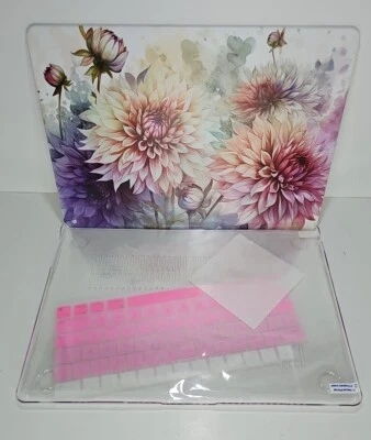 *NOVO* Capa/Protetor Floral para Laptop com Capas de Chave Rosa 13,5 Pol. A4 - Imagem 1 de 4