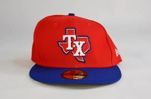 Texas Rangers Hat Cap New Era Fitted Red 59Fifty On Field MLB NWT | Size 7 5/8 - Picture 1 of 3