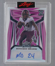 2023 LEAF METAL MOHAMED IBRAHIM 1/1 AUTO AUTOGRAPH PRE PRODUCTION PROOF SEALED