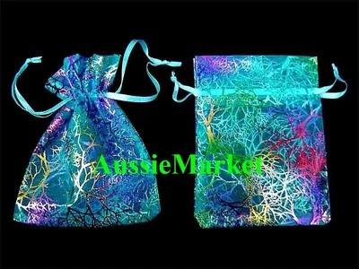 20 x organza gift bags pouch wedding jewellery party ring watch beads bracelet - image 1 of 3