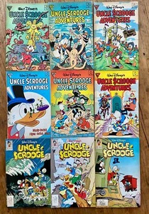 Uncle Scrooge Adventures Gladstone Disney Comic Book 9 issue Lot Donald Duck - Picture 1 of 3