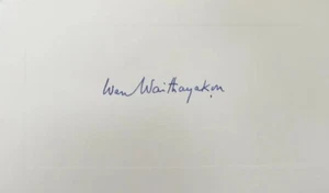 RARO! Tarjeta de 3X5,5 firmada a mano por Wan Waithayakon "Prince Vanna Vaidhayakara" - Imagen 1 de 3