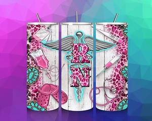 RN Nurse Tumbler Travel Mug Coffee Cup 20 oz Skinny Tumbler  Stainless Steel - Picture 1 of 2