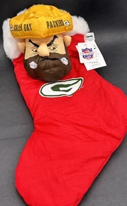 NEW VTG Stuffins NFL Green Bay PACKERS Nylon Christmas Stocking CHEESEHEAD 20" - Picture 1 of 7