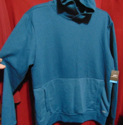 Sudadera con capucha para hombre talla M Deep TEAL Waffle y polar ropa deportiva de Pro Player ¡NUEVA! Foto 1 de 4