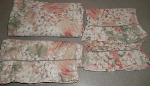 Wamsutta Supercale Plus Queen Sheet Set Fitted Flat 2 Cases 50/50 Floral USA - Picture 1 of 10
