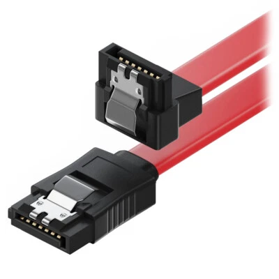 K28 SATA Kabel 90° abgewinkelt 50cm für HDD/SSD Festplatten  Hochwertige Stecker - Bild 1 von 4