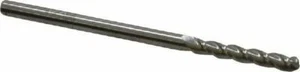 Accupro 1/8" Diam, 3/4" LOC, 3 Flute Solid Carbide Ball End Mill Uncoated, Si... - Picture 1 of 1