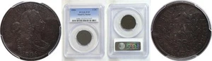 1806 1/2C Draped Bust Half Cent - PCGS F-15 - Picture 1 of 3