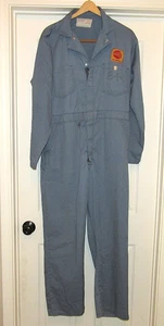 Industrieuniform Co. Mechaniker Latzhose Herren 42 BLAU Union Made Pre-Shrunk USA - Bild 1 von 9