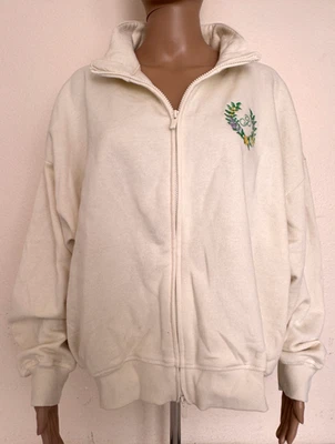 Sudadera Victoria's Secret Rosa Cremallera Completa Crema L Foto 1 de 4