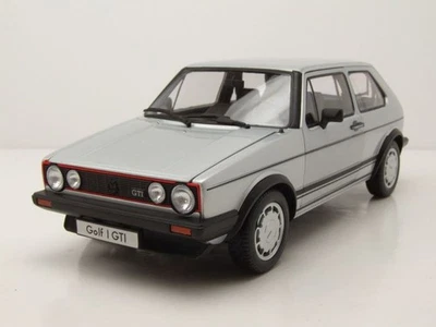 VW Golf 1 GTI Pirelli 1982 Argento Modellino 1:18 Welly - Immagine 1 di 4