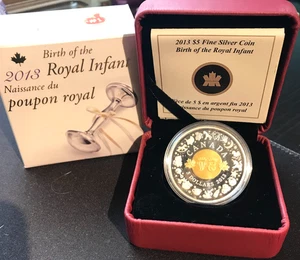2013 Canada $5 Fine silver coin - Birth of the Royal Infant - Picture 1 of 3