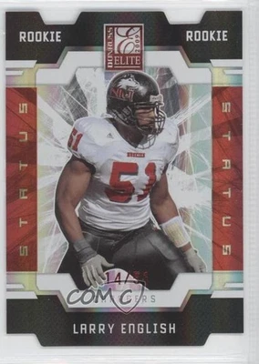 2009 Donruss Elite Rookies Status Red Die-Cut /51 Larry English #159 Rookie RC - Image 1 of 2
