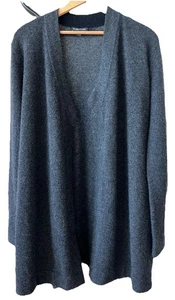 Eileen Fisher Oversize Longline Strickjacke Pullover braun zweilagig Kaschmir Gr. S - Bild 1 von 13