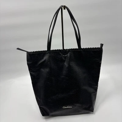 Bolso de Mano Carlos Falchi Croc Negro Leer Descripción  Foto 1 de 4