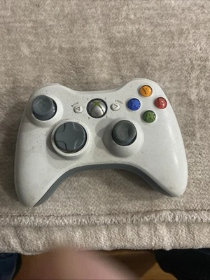 Official Microsoft Xbox 360 White Wireless Controller OEM No Battery Cover Back - Image 1 of 2
