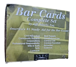 Bar Cards Complet Set (California & Multistate Subjects) New and complete (READ) - Picture 1 of 3
