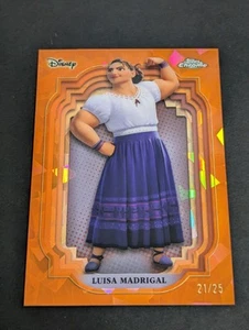 2024 Topps Chrome Sapphire Disney Luisa Madrigal Orange Refractor #183 #D /25 - Picture 1 of 2