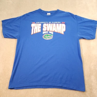 Florida Gators T Shirt Adult Extra Large XL Blue Short Sleeve Center Logo Cotton - Image 1 of 4