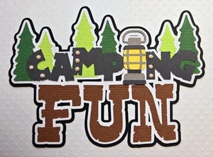 Camping Fun Title. Scrapbook, Card Making Paper Piecing - Picture 1 of 1