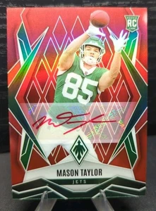2025 Panini Phoenix Mason Taylor Rookie Red Prizm Ink Auto /99 NY Jets SSP #172 - Picture 1 of 4