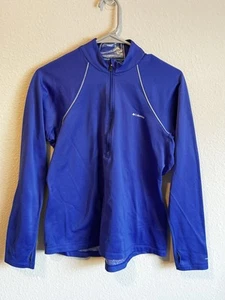 Women’s Columbia Omni Heat 1/4 Zip Blue Athletic Top Size Large L - Picture 1 of 3