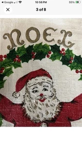 Vintage NOEL Santa LINEN TEA Single TOWEL * MCM * RETRO 50-60โs ๐
๐ผ๐โจ - Picture 1 of 12