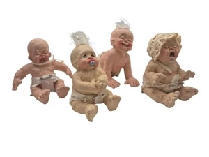 Cast Art Industries Keramik Baby Set signiert Kristin 4" Vintage 1993 - Bild 1 von 5