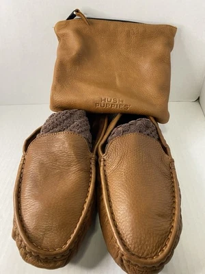 Hush Puppies Men’s Leather Travel Slippers  - Image 1 of 4