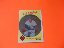 1959 TOPPS BASEBALL HIGH GRADE SETBREAK CARD #508 ART FOWLER DODGERS