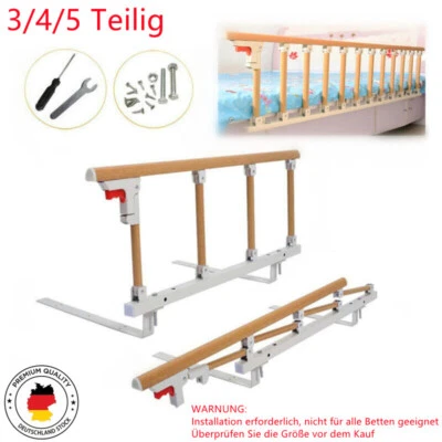Folding Bed Rail for Bed Guard Edge Protection Fall Protection 3/4/5 - Image 1 of 4