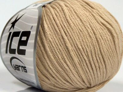 Lote de 8 Hilos Bebé Verano DK Algodón Ligero 8x50g Beige Foto 1 de 4