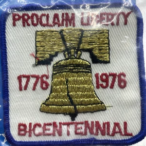 Parche Bicentenario Revolución Americana PROCLAIM LIBERTY 1776-1976 NOS Nuevo EE. UU. - Imagen 1 de 7
