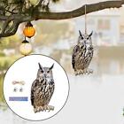 Fake Owl Realistic Bird Scarer Fake Owl Statue Decoy Owl to Frighten Birds for