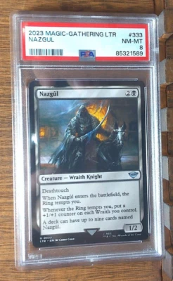 MTG Nazgul 0333 The Lord of the Rings PSA 8 NM-MT - Image 1 of 2