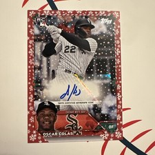 Topps Holiday 2023 Oscar Colas Rookie Card Autograph 11/25