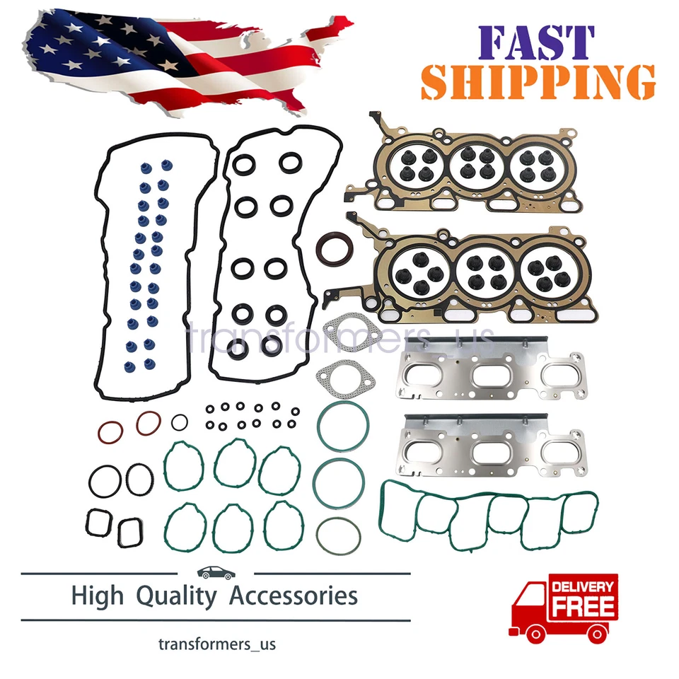 Head Gasket Set Fits For 2011-2019 Ford Edge Explorer Flex Taurus 3.5L V6 DOHC - Image 1 of 4