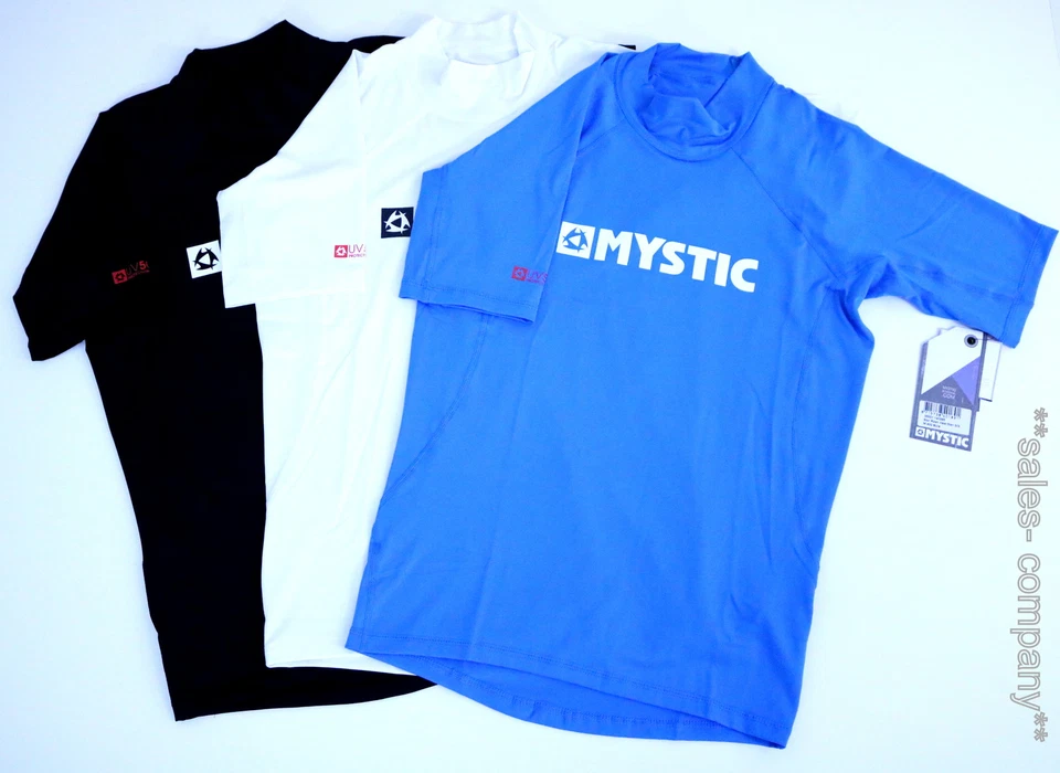 MYSTIC Star Rash Shirt Men Schwarz Blau Weiß Gr.S-XXL Kurzarm Neu+ OVP