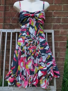 Ted Baker multicolour summer dress size 3 / M - Picture 1 of 2
