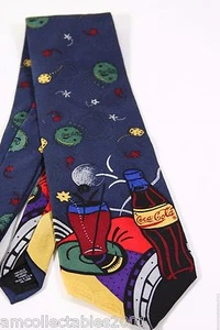 Novelty Cosmic Coca Cola Space Themed Neck Tie 56" long 027 - Picture 1 of 6