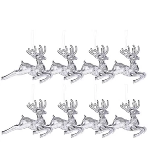 8 Pcs Fliegender Hirsch-Anhänger Rentierbaumschmuck Mini-Rentier - Bild 1 von 12