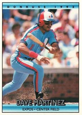 1992 Donruss Montreal Expos Baseball Card #732 Dave Martinez  - Image 1 of 2