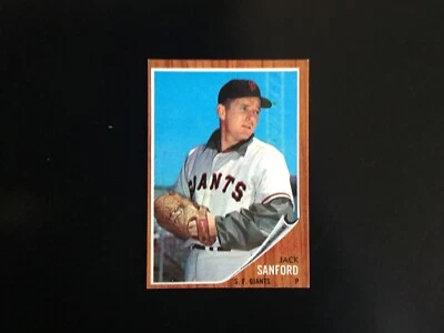 1962 Topps Hi# 538 Jack Sanford NM - Image 1 of 2